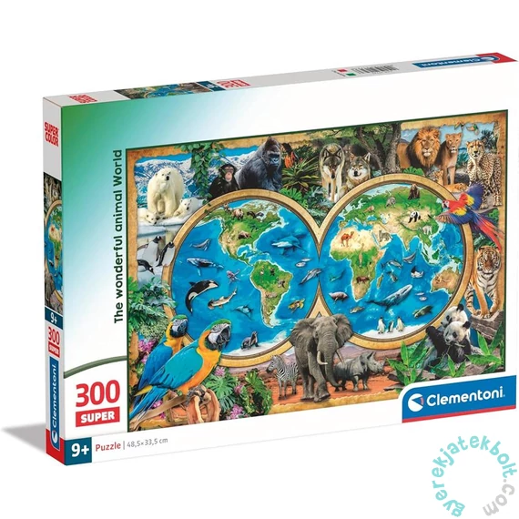 Clementoni 300 db-os puzzle- A csodálatos állatvilág (21723)