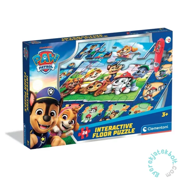 Clementoni 24 db-os Floor puzzle interaktív tollal - Paw Patrol (16684)