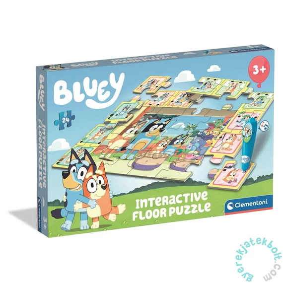 Clementoni 24 db-os Floor puzzle interaktív tollal - Bluey (16689)