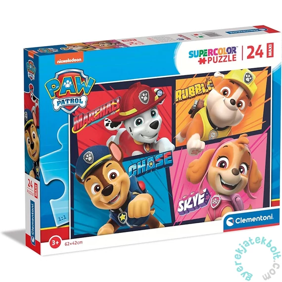 Clementoni 24 db-os Szuper Színes Maxi puzzle - Mancs őrjárat - Főhősök (24238)