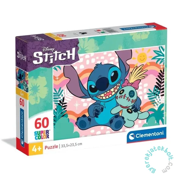 Clementoni 60 db-os Szuper Színes puzzle - Stitch (26331)