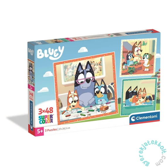 Clementoni 3 x 48 db-os puzzle - Bluey (25003)