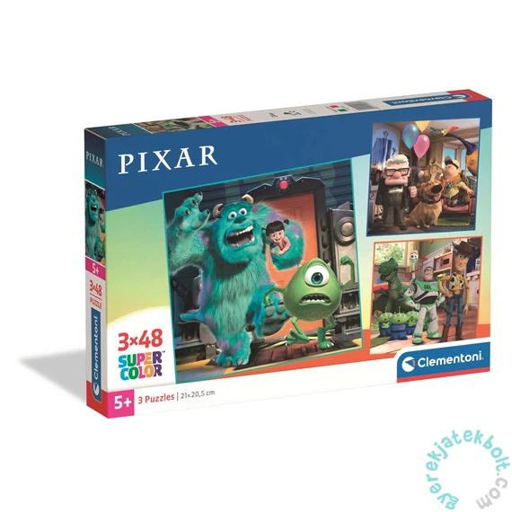 Clementoni 3 x 48 db-os puzzle - Disney Pixar (25065)