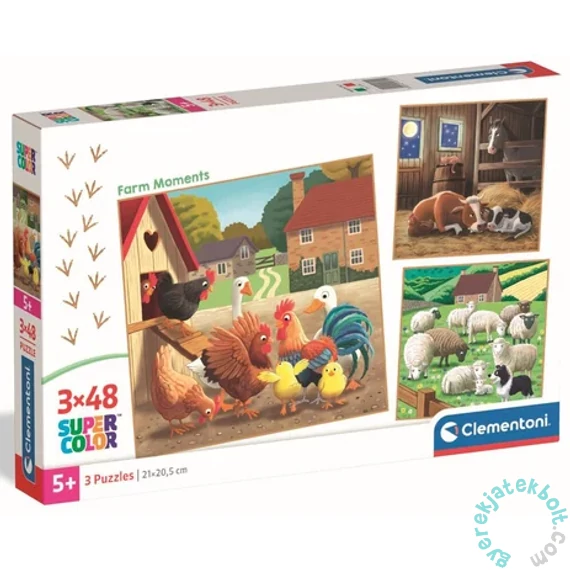 Clementoni 3 x 48 db-os puzzle - Noli Farm Pillanatok (25791)