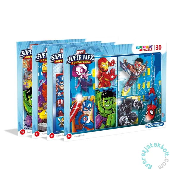 Clementoni 30 db-os Szuper színes Maxi puzzle - Marvel - Super Hero Adventures - többféle (22703)