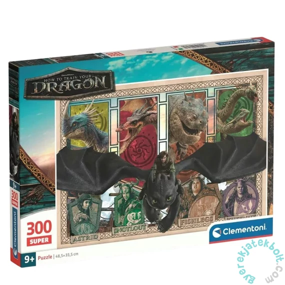 Clementoni 300 db-os puzzle - Így neveled a sárkányodat (21748)
