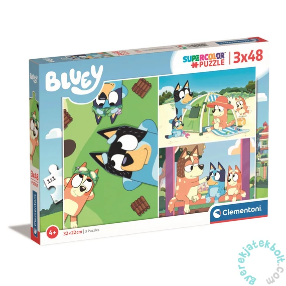 Clementoni 3 x 48 db-os Szuper színes puzzle - Bluey (25281)