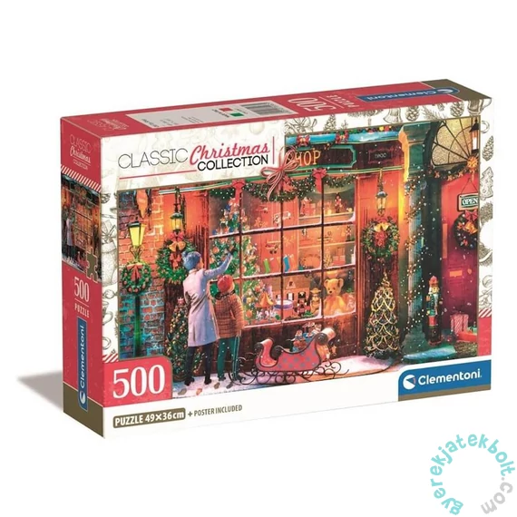 Clementoni 500 db-os puzzle - Classic Christmas Collection - Régi játékbolt (35567)