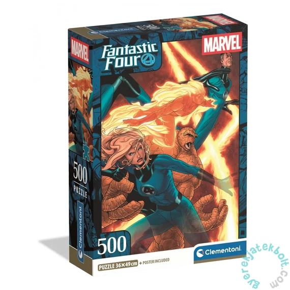 Clementoni 500 db-os puzzle - Fantasztikus Négyes (35805)