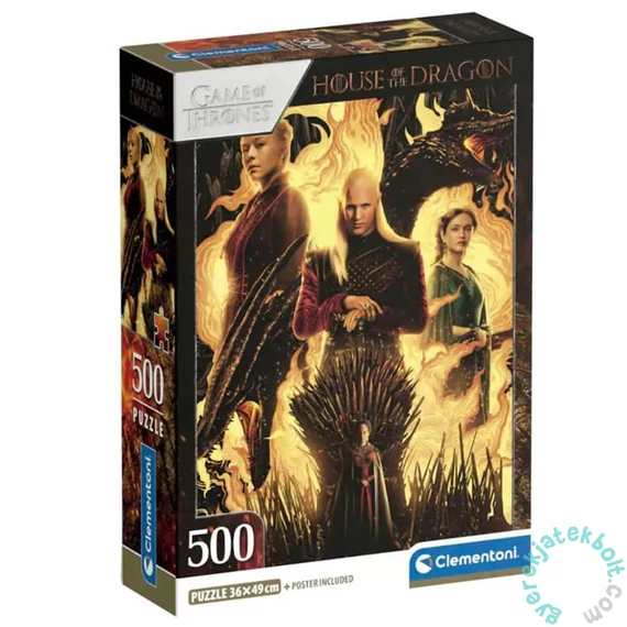 Clementoni 500 db-os puzzle - Game of Thrones - House of the dragon (35548)