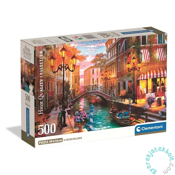 Clementoni 500 db-os puzzle - High Quality Collection - Sunset Over Venice (35586)