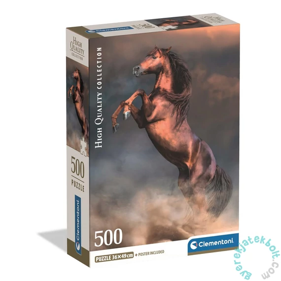 Clementoni 500 db-os puzzle - High Quality Collection - Wild Red Stallion (35595)
