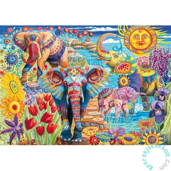 Clementoni 500 db-os puzzle - High Quality Collection - Elephants (35572)