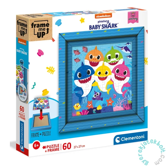 Clementoni 60 db-os puzzle képkerettel - Baby Shark (38807)