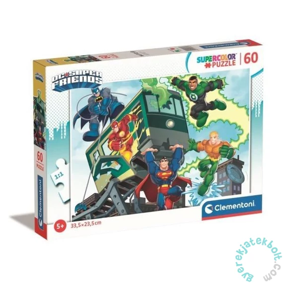 Clementoni 60 db-os Szuper Színes puzzle - DC Comics (26066)