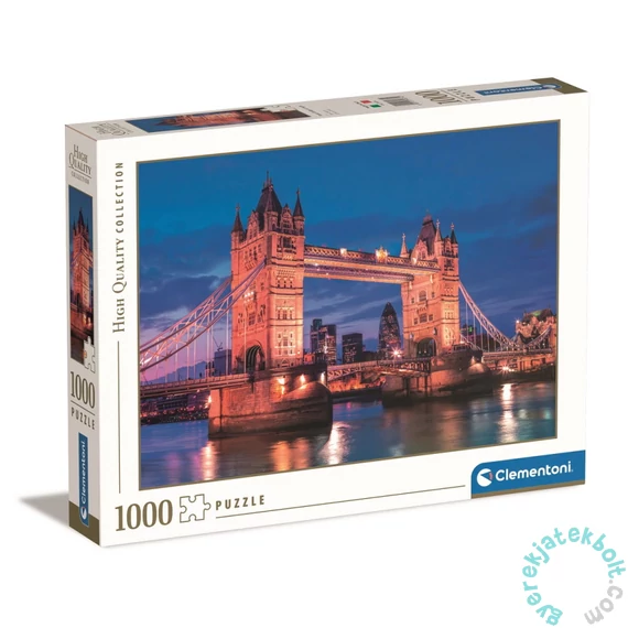 Clementoni 1000 db-os puzzle - High Quality Collection - Éjszakai London Tower Bridge (39674)