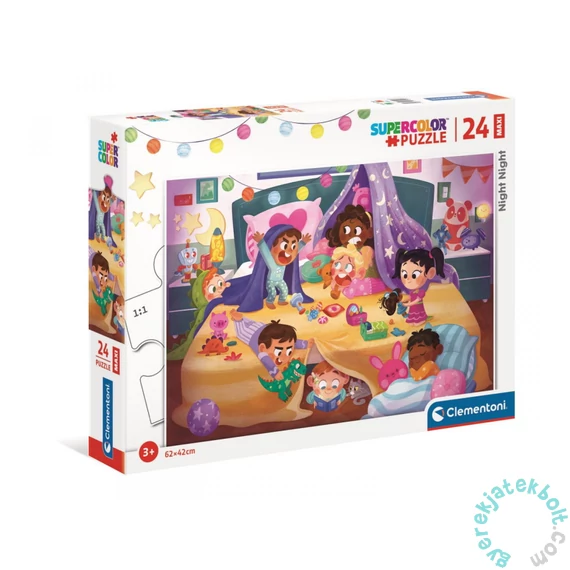 Clementoni 24 db-os Szuper Színes Maxi puzzle - Nighty Night - Jó éjszakát! (24213)