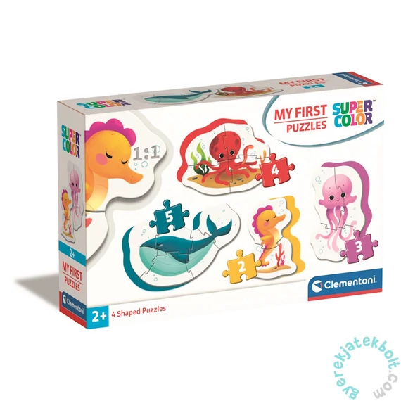 Clementoni 4 az 1-ben Első puzzle (2,3,4,5  db-os) - Tengeri élővilág (20835)