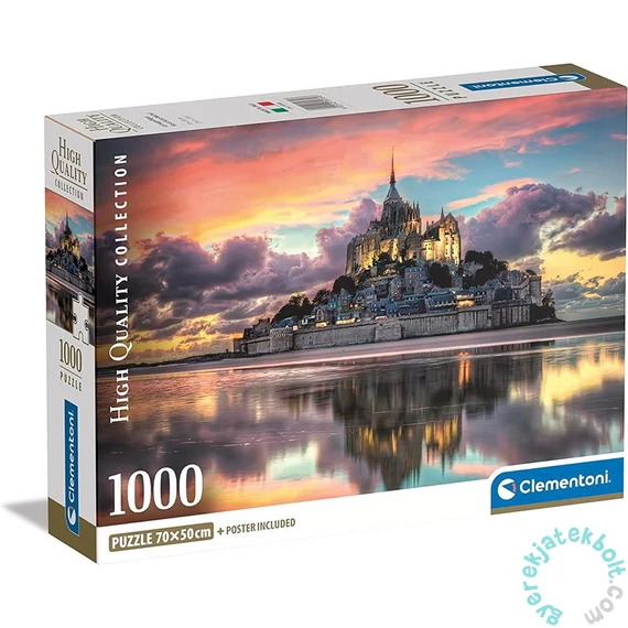 Clementoni 1000 db-os puzzle - A csodálatos Mont Saint-Michel (39769)