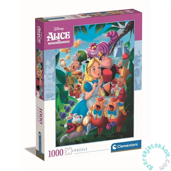 Clementoni 1000 db-os puzzle - Disney - Alíz csodaországban (39673)