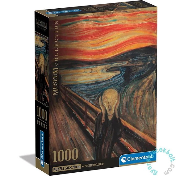 Clementoni 1000 db-os puzzle Museum Collection - Munch - A sikoly (39791)