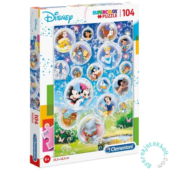 Clementoni 104 db-os Szuper Színes puzzle - Disney klasszikusok (27119)