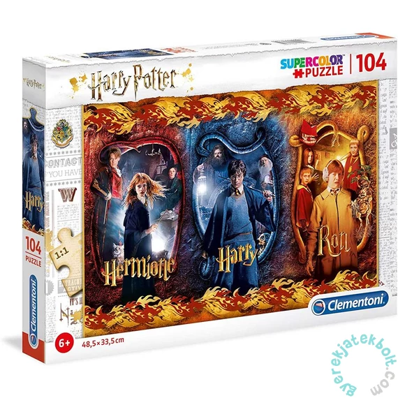 Clementoni 104 db-os Szuper Színes puzzle - Harry Potter - Hermione, Harry, Ron (61885)