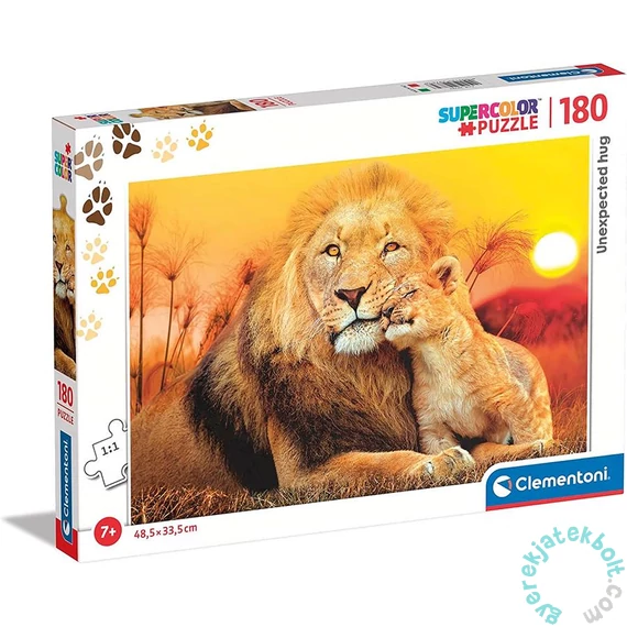 Clementoni 180 db-os Szuper Színes puzzle - Váratlan ölelés (29785)