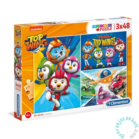 Clementoni 3 x 48 db-os Szuper Színes puzzle  - Szuper Szárny (25241)