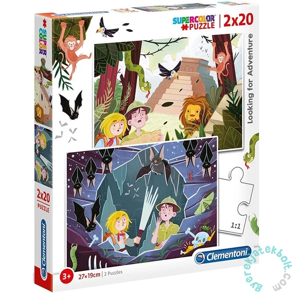 Clementoni 2 x 20 db-os puzzle - Kalandkutatás (24763)