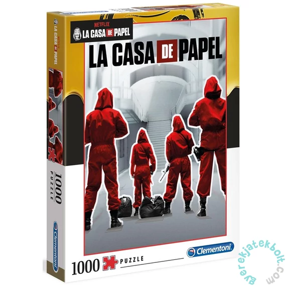 Clementoni 1000 db-os puzzle - A nagy pénzrablás - Money Heist (39532)