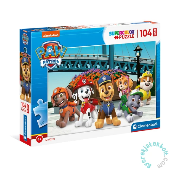 Clementoni 104 db-os Szuper Színes Maxi puzzle - Mancs őrjárat (23755)