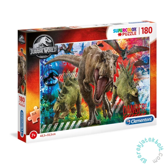 Clementoni 180 db-os Szuper Színes puzzle - Jurassic World (29106)