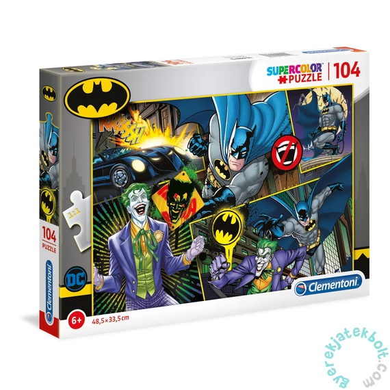 Clementoni 25708 - Batman - 104 db-os Szuper Színes puzzle