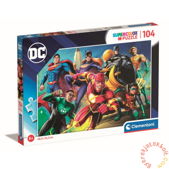 Clementoni 104 db-os Szuper Színes puzzle - DC Comics szuperhősök (25721)