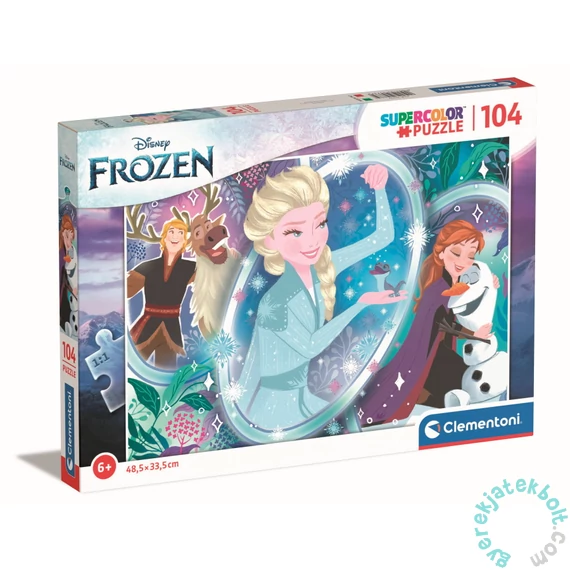 Clementoni 104 db-os Szuper Színes  puzzle - Jégvarázs 2 - Elza varázslata (25737)
