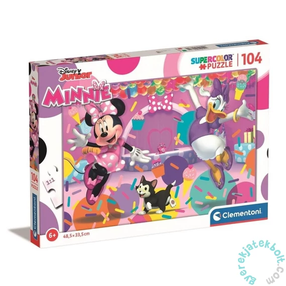 Clementoni 104 db-os Szuper Színes  puzzle - Minnie Mouse és Daisy kacsa (25735)