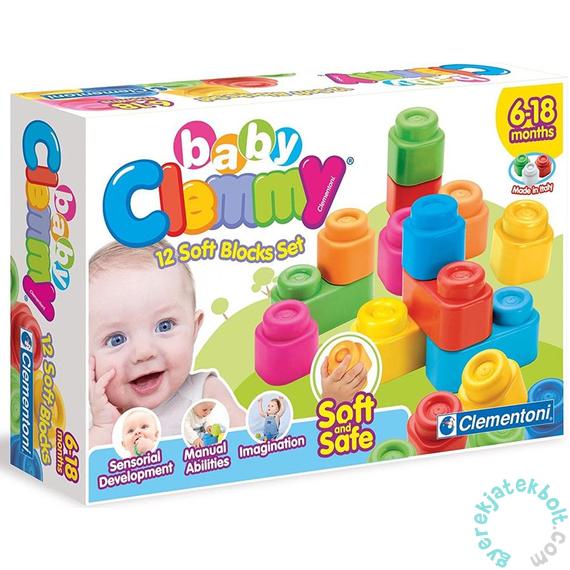 Clemmy Baby Puha kockák 12 db-os játékszett (14706)