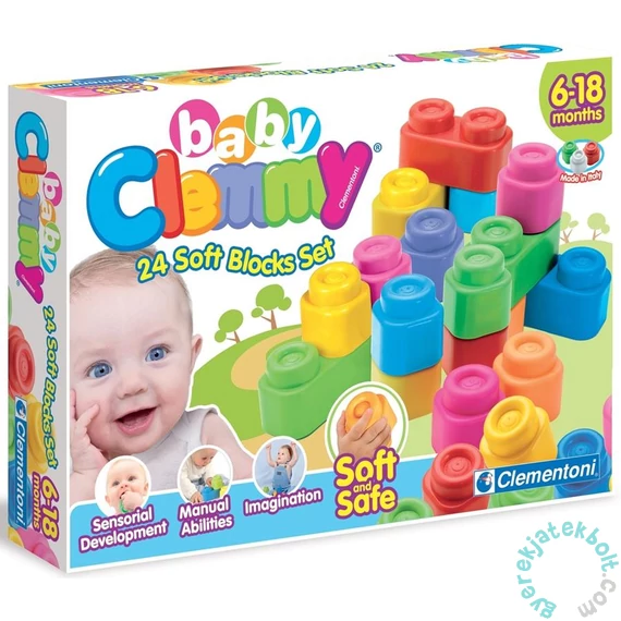 Clemmy Baby Puha kockák 24 db-os játékszett (14707)