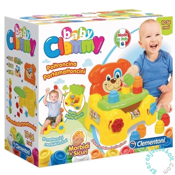 Clemmy Baby Kutyusos szék puha építőkockákkal (17114)