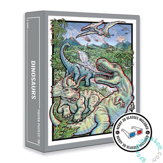 Cloudberries 500 db-os puzzle - Dinosaurs 3D (dinosaurs3d)