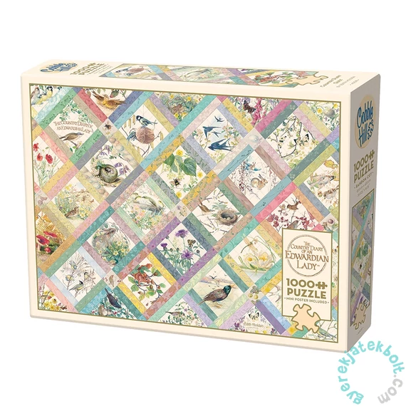 Cobble Hill 1000 db-os puzzle - Country Diary - Quilt (40091)