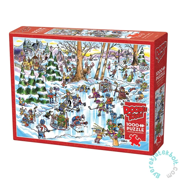 Cobble Hill 1000 db-os puzzle - DoodleTown - Hockey Town (44506)