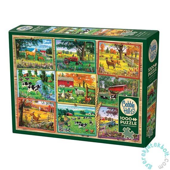 Cobble Hill 1000 db-os puzzle - Postcards from the Farm (40014)
