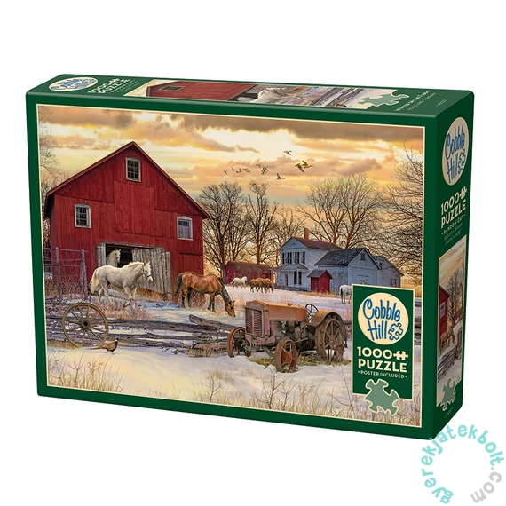 Cobble Hill 1000 db-os puzzle - Winter on the Farm (40027)
