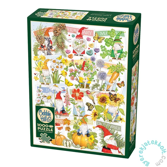 Cobble Hill 1000 db-os puzzle - A Happy Gnome Life (40261)