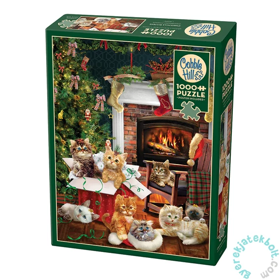 Cobble Hill 1000 db-os puzzle - Christmas Kittens (40216)