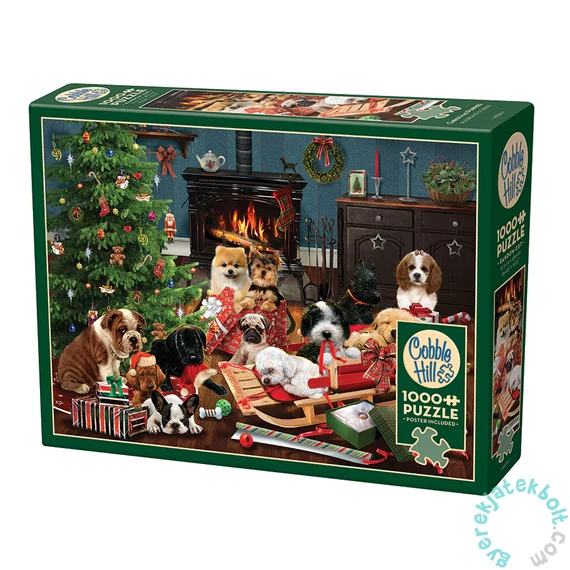 Cobble Hill 1000 db-os puzzle - Christmas Puppies (40214)