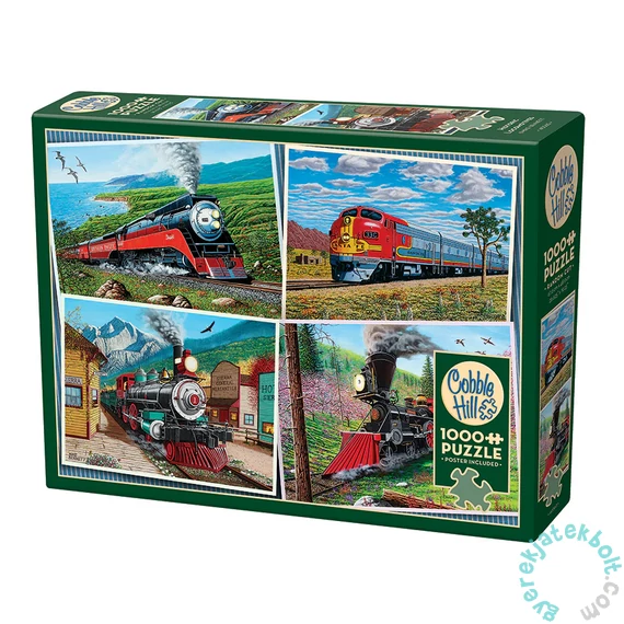 Cobble Hill 1000 db-os puzzle - Historic Locomotives (40360)