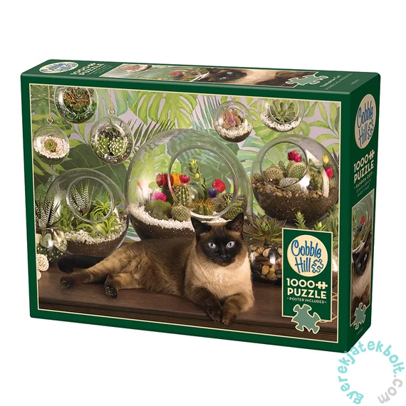 Cobble Hill 1000 db-os puzzle - Terrarium Cat (40142)